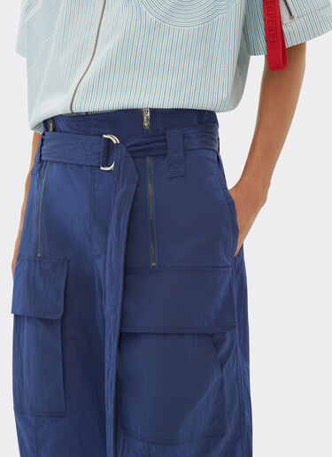 Ferrari Nylon cargo trousers with detachable belt Antique Blue 48506f