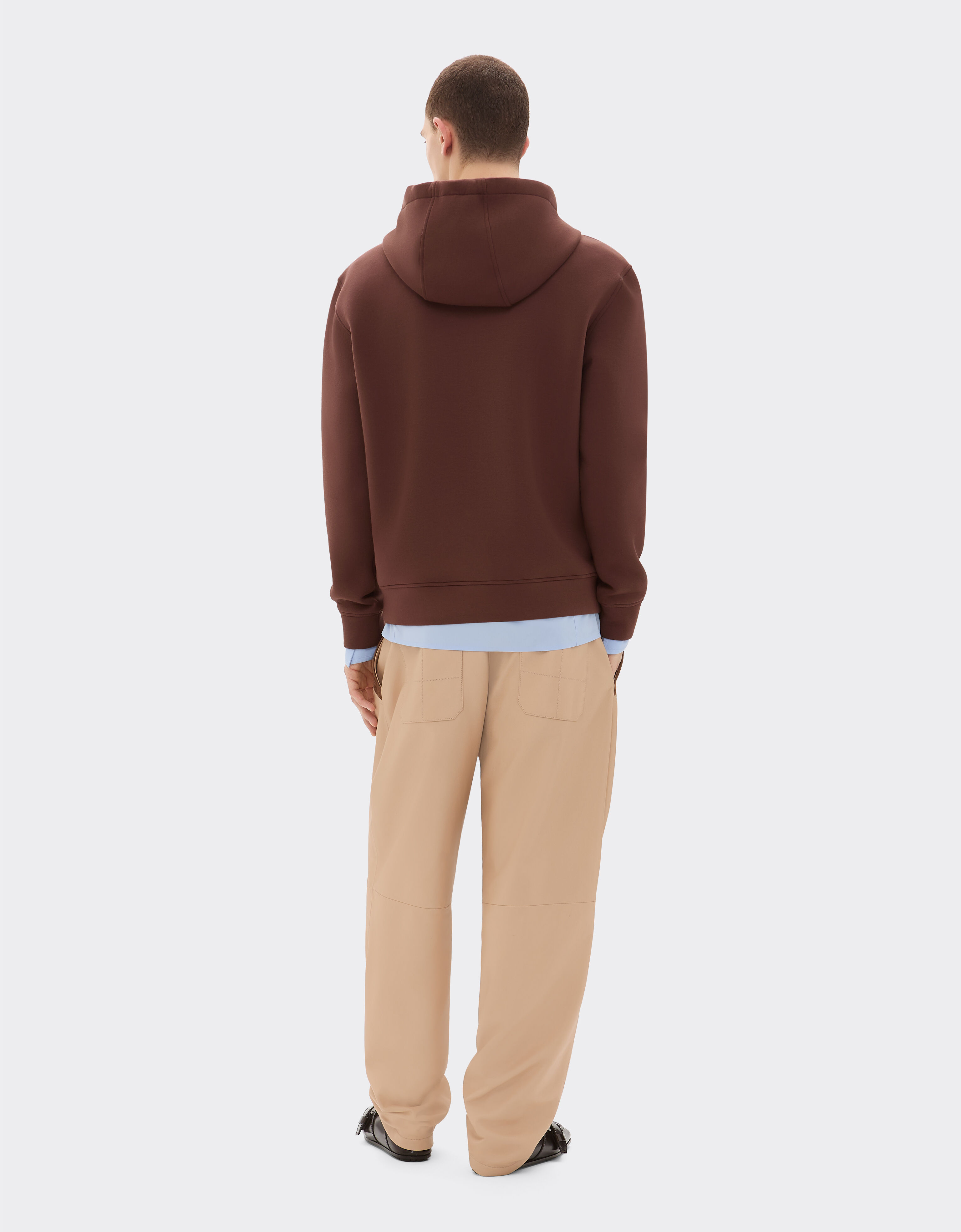 Ferrari Hooded sweatshirt in scuba fabric Espresso 22844f