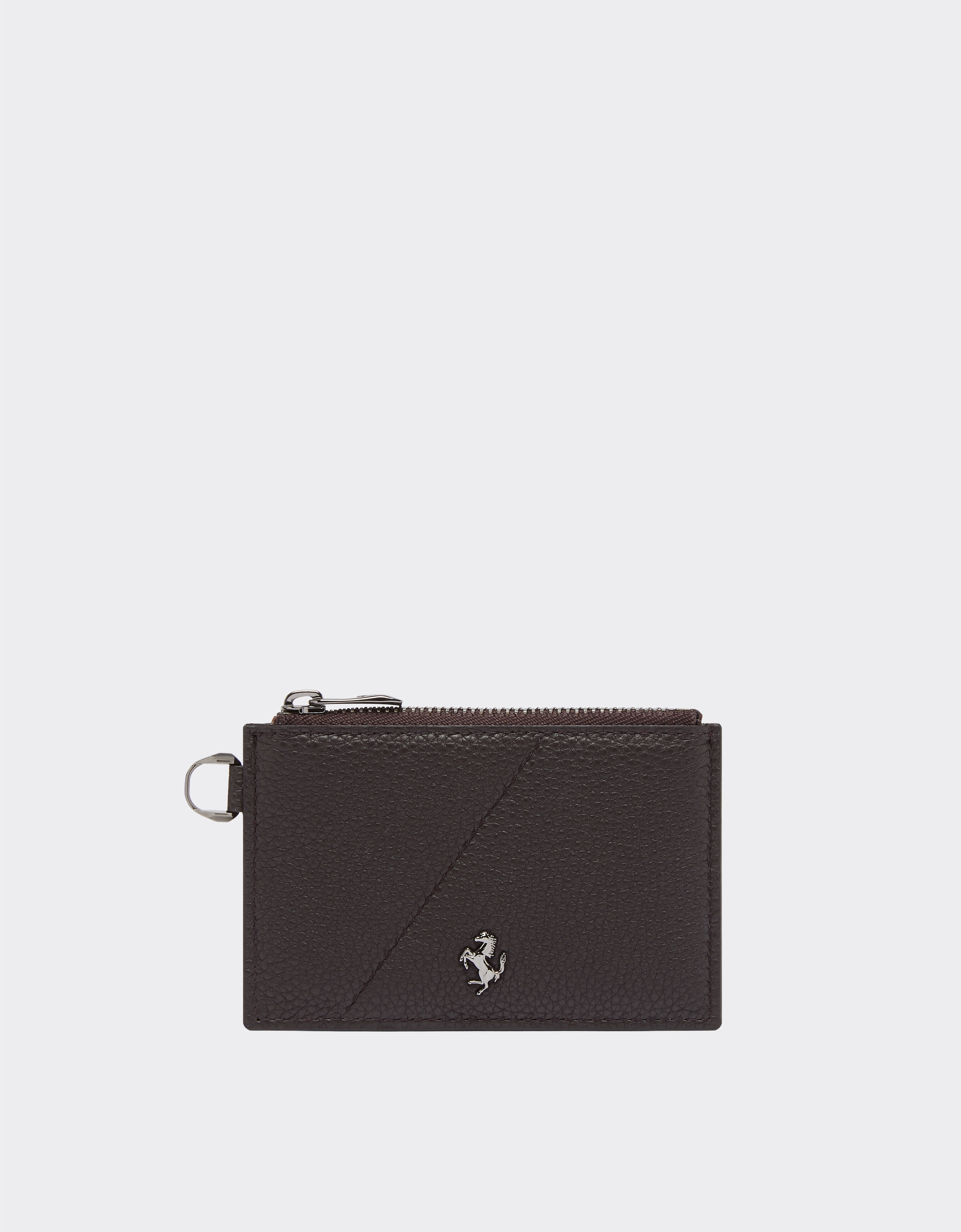 ${brand} Grained leather card case with zip ${colorDescription} ${masterID}