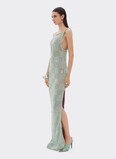 Ferrari 3D cotton long dress Granite Green 50123f
