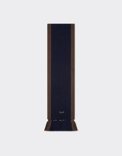 Ferrari Wool and cotton scarf with livery motif Giallo Modena 22223f