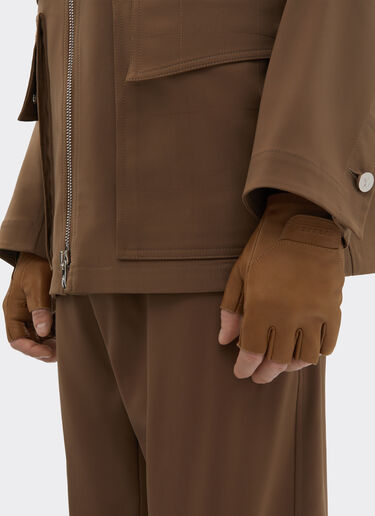 Fingerless nappa gloves Ferrari Fingerless nappa gloves Jute 49850f