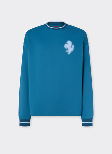Sweatshirt with embossed Prancing Horse Ferrari Sweatshirt with embossed Prancing Horse Peacock 22484f