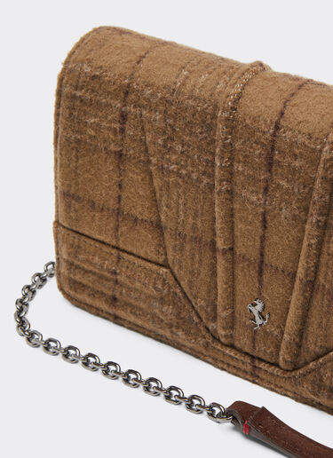 Ferrari GT tartan wallet with chain strap Ferrari Ferrari GT tartan wallet with chain strap Espresso 49273f