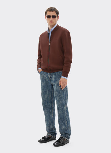 Ferrari Bomber sweatshirt in scuba fabric Espresso 22831f