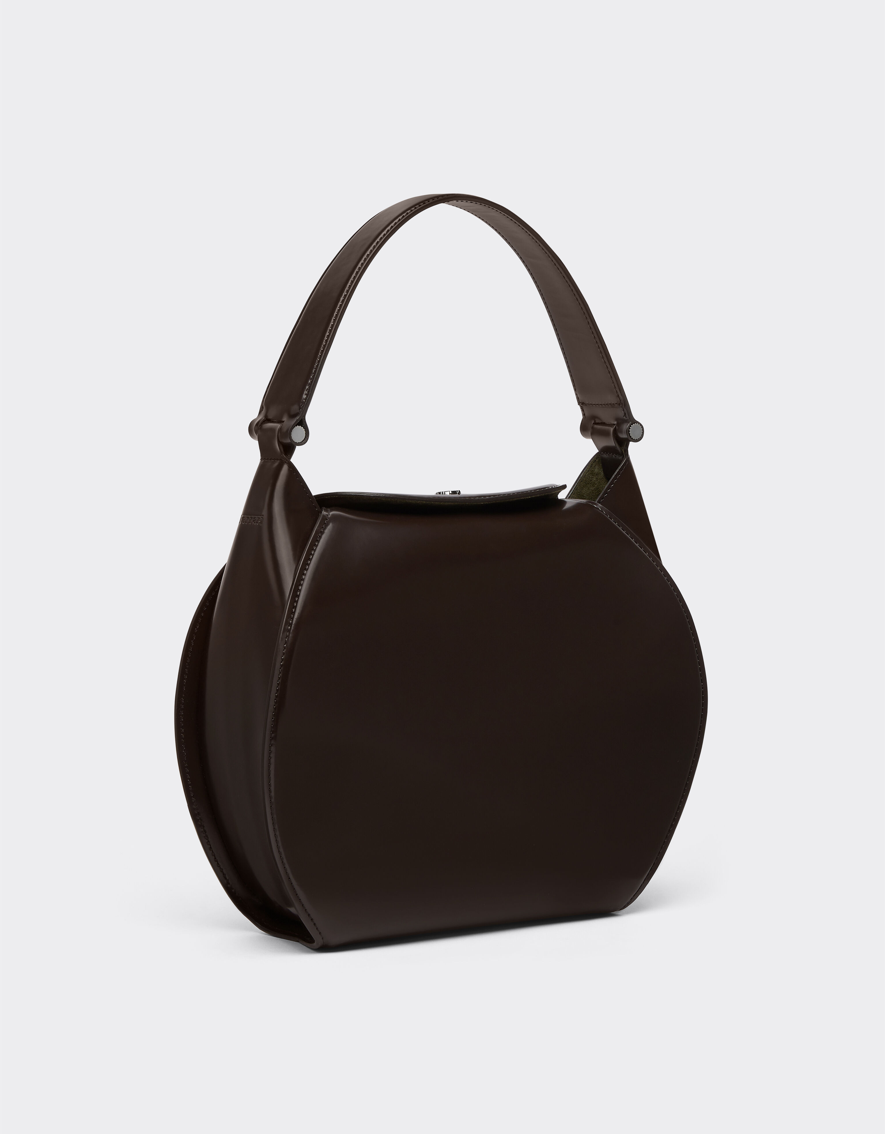 Ferrari La Ferrari Dino Hobo Bag Dark Brown 21684f