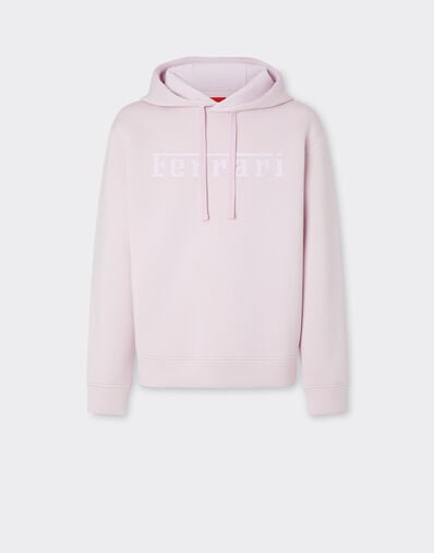 Ferrari Hooded sweatshirt in scuba Wisteria 49280f