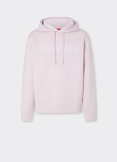Hooded sweatshirt in scuba Ferrari Hooded sweatshirt in scuba Wisteria 49280f