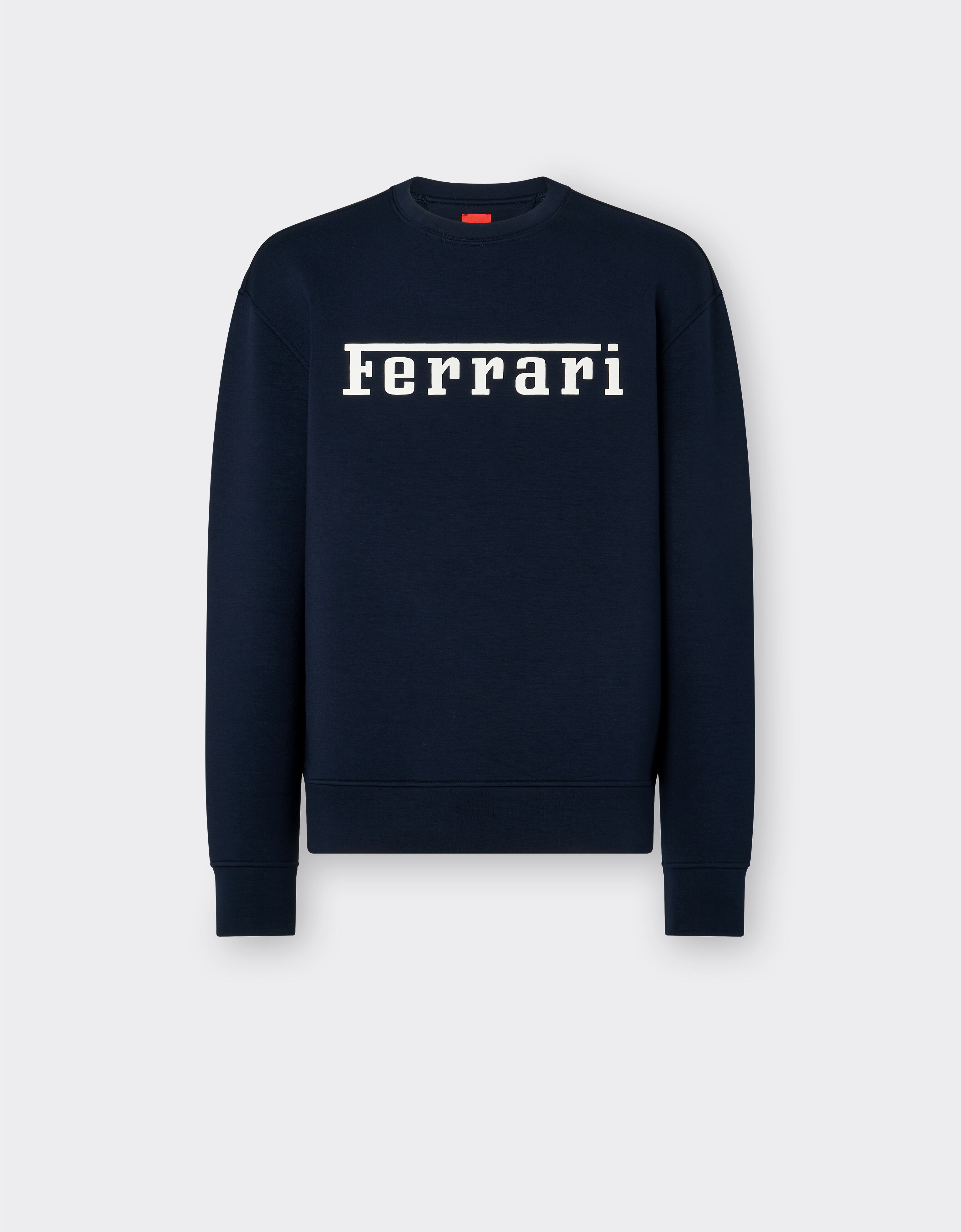 Ferrari Sweatshirt mit Ferrari-Logo-Aufdruck Navy 20518f