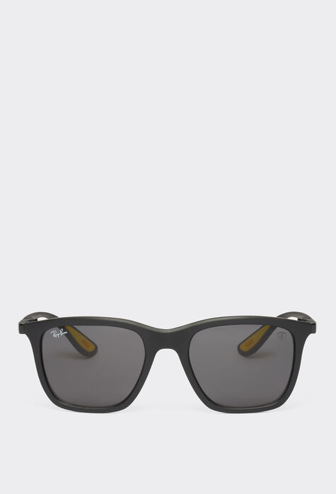 Ferrari Ray-Ban for Scuderia Ferrari 0RB4433M black sunglasses with dark grey lenses Ingrid F1297f