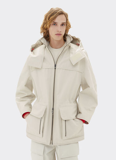 Parka con cappuccio Ferrari x Charles Leclerc Ferrari Parka con cappuccio Ferrari x Charles Leclerc Ecru 22260f