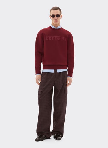 Scuba sweatshirt with Ferrari logo Ferrari Scuba sweatshirt with Ferrari logo Mahogany 20518f