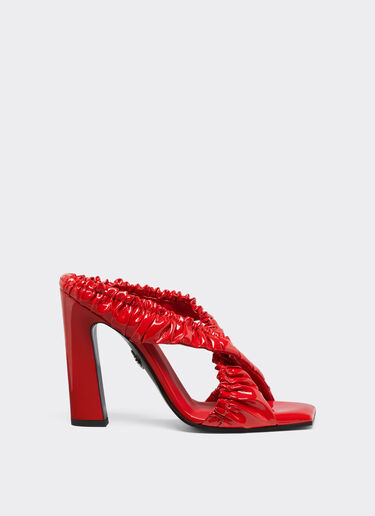 Ferrari High sandals in patent leather Rosso Dino 22025f