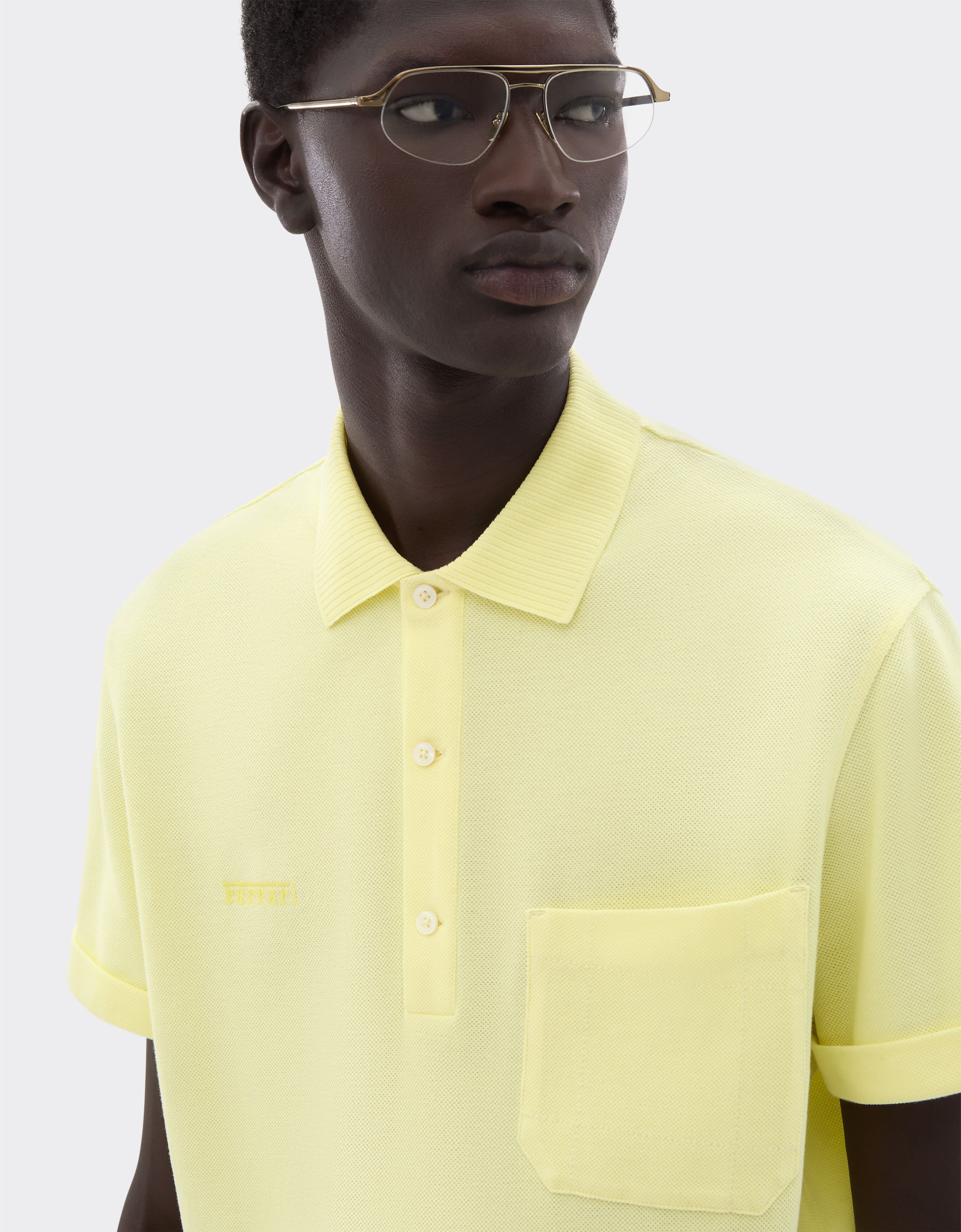 Polo de jersey Ferrari Polo de jersey Amarillo Iris 49937f