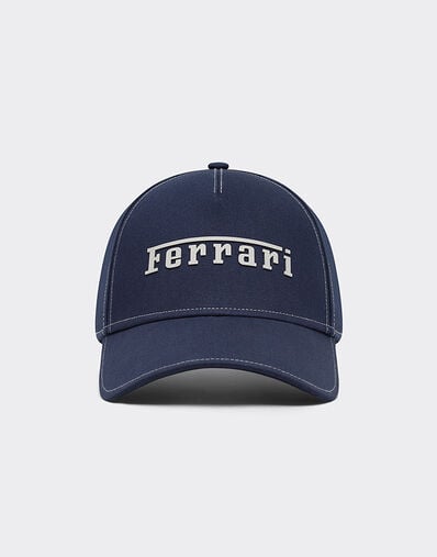 Ferrari Baseball cap with rubberized Ferrari logo Navy 20403f