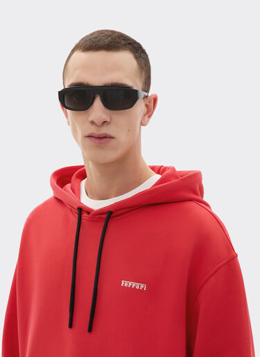 Ferrari Sweatshirt in technical fabric with Ferrari logo Racing red 48283f