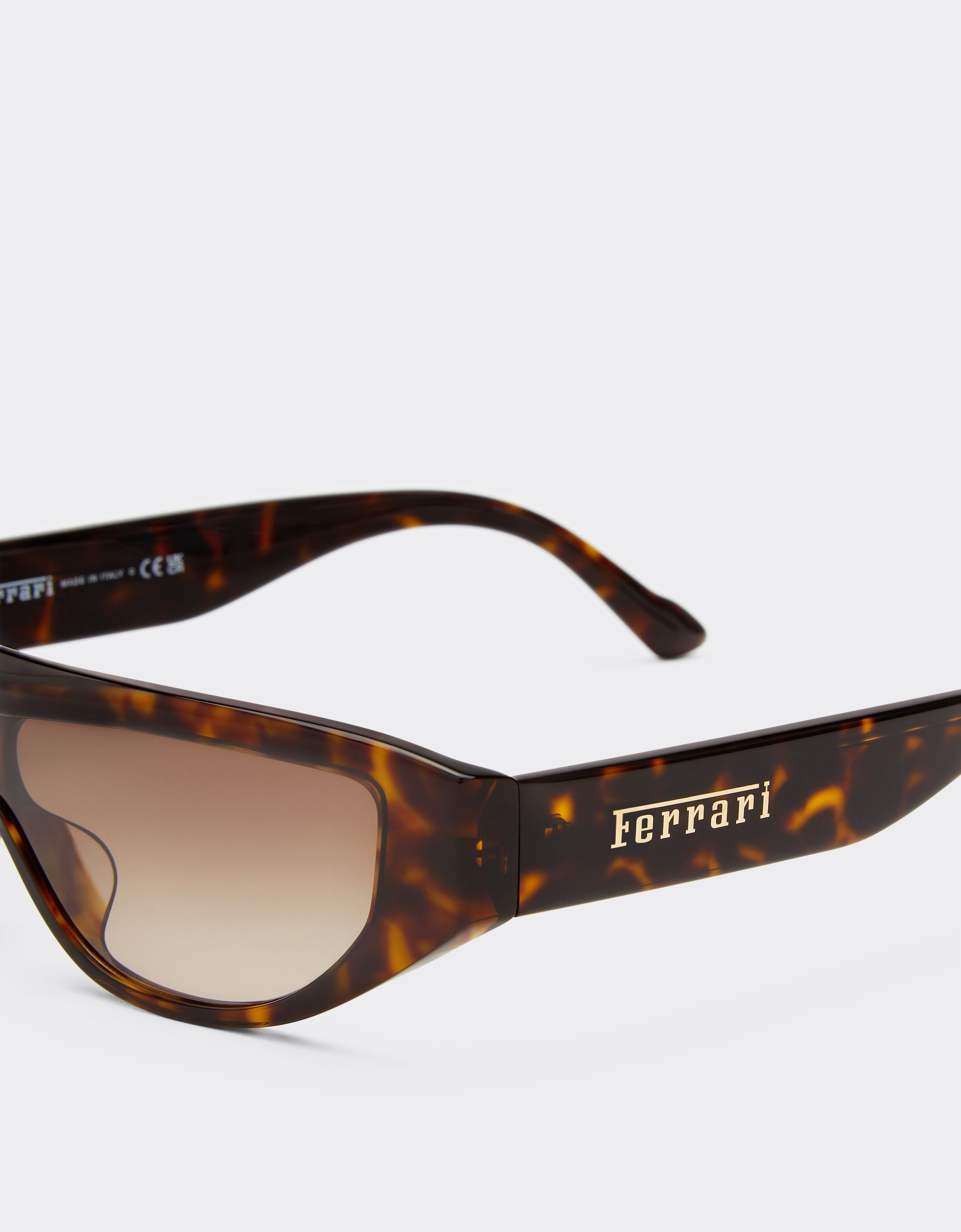 Ferrari Ferrari sunglasses in havana acetate with gradient brown lenses Tortoiseshell F1267f