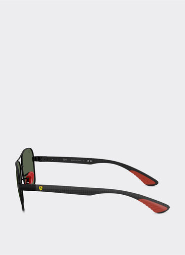 Ferrari Ray-Ban for Scuderia Ferrari RB8336M en metal negro mate y fibra de carbono oscura con lentes verde oscuro Negro mate LA01Cf