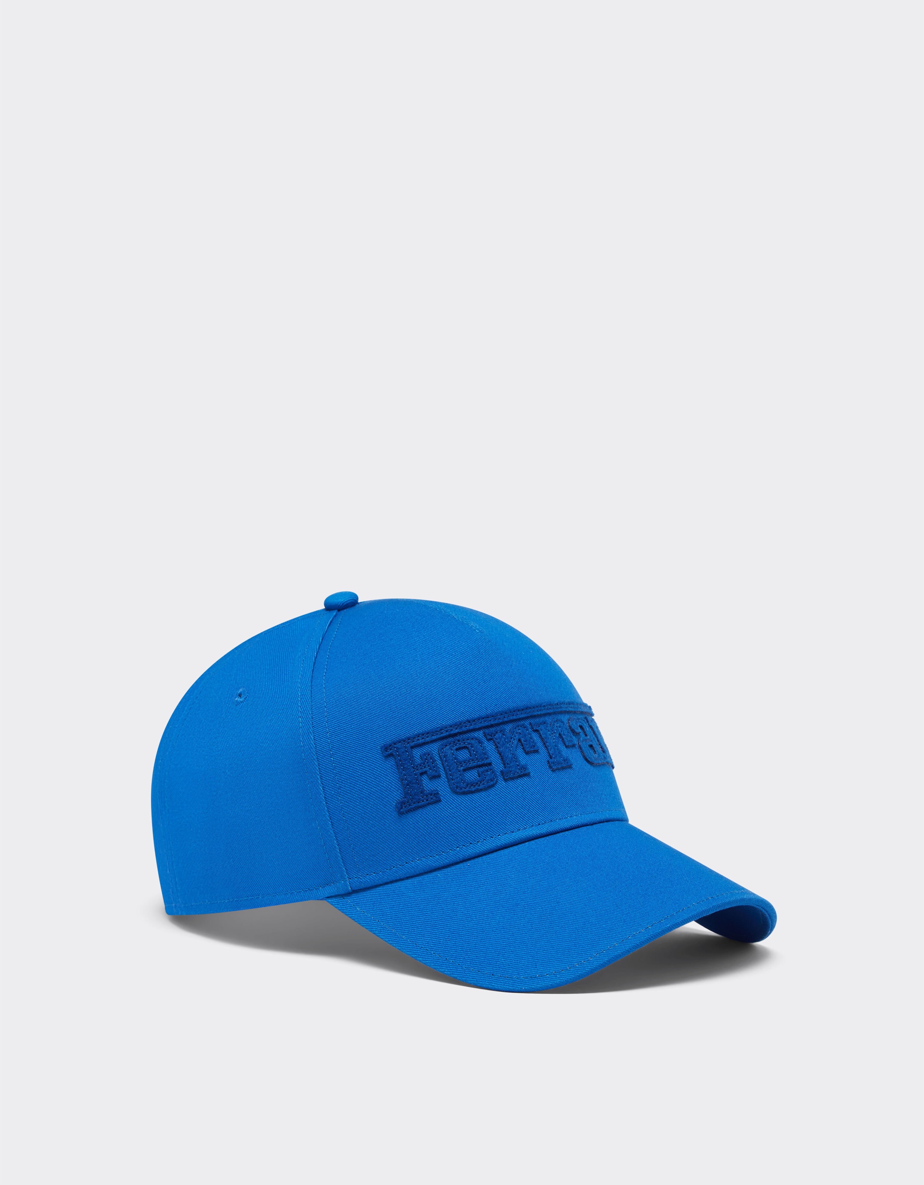 Ferrari Baseball cap with embroidered Ferrari logo Klein Blue 21580f