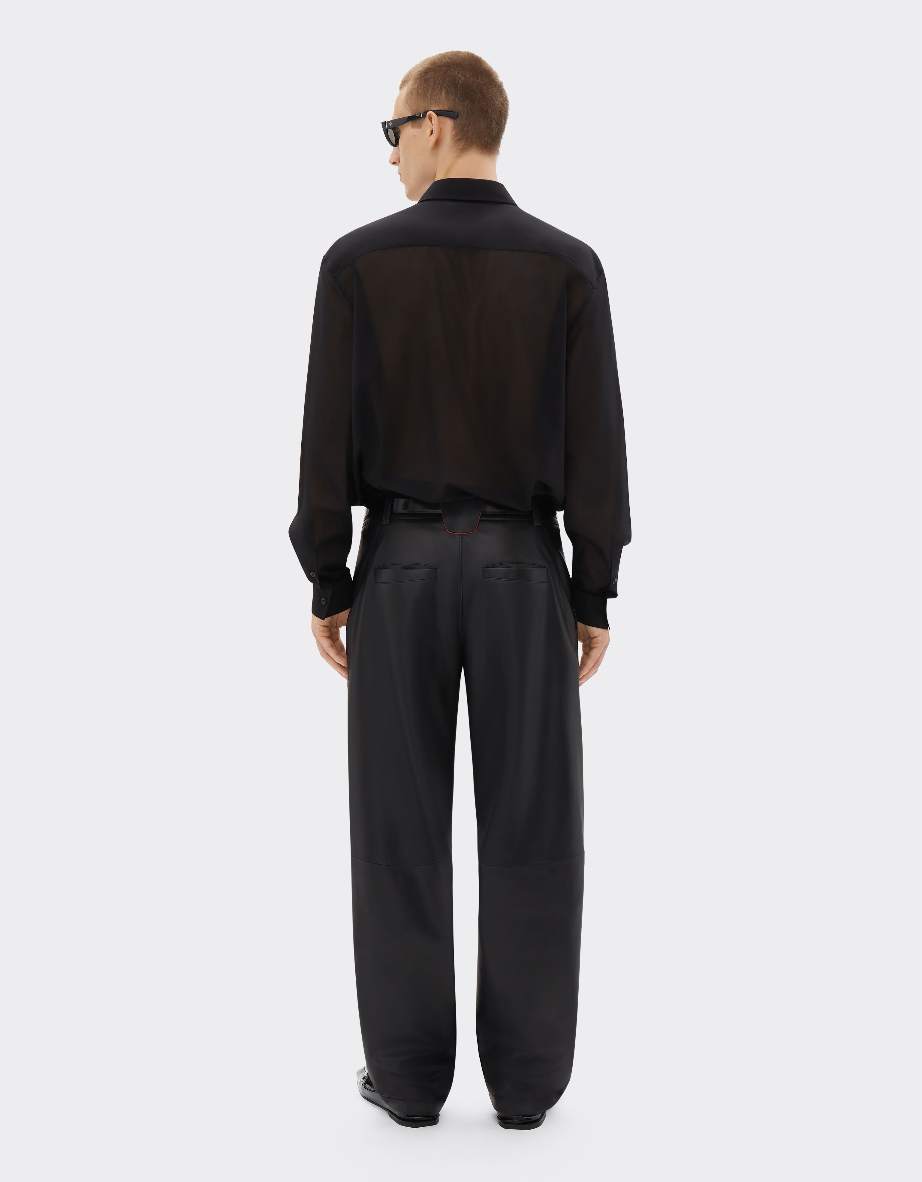 Ferrari Trousers in nappa leather Black 21642f