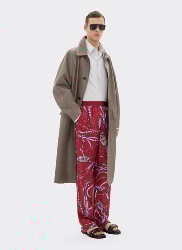 Rubberized nappa leather coat Ferrari Rubberized nappa leather coat Clay 50080f