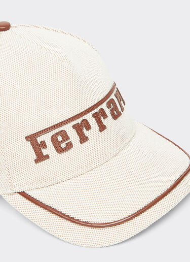 Ferrari Baseball cap with embroidered Ferrari logo and leather details Hide 21931f