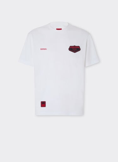Ferrari Cotton T-shirt with Ferrari logo Optical White 51024f