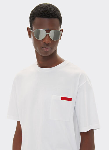 Ferrari Camiseta de algodón con bolsillo Blanco óptico 22045f