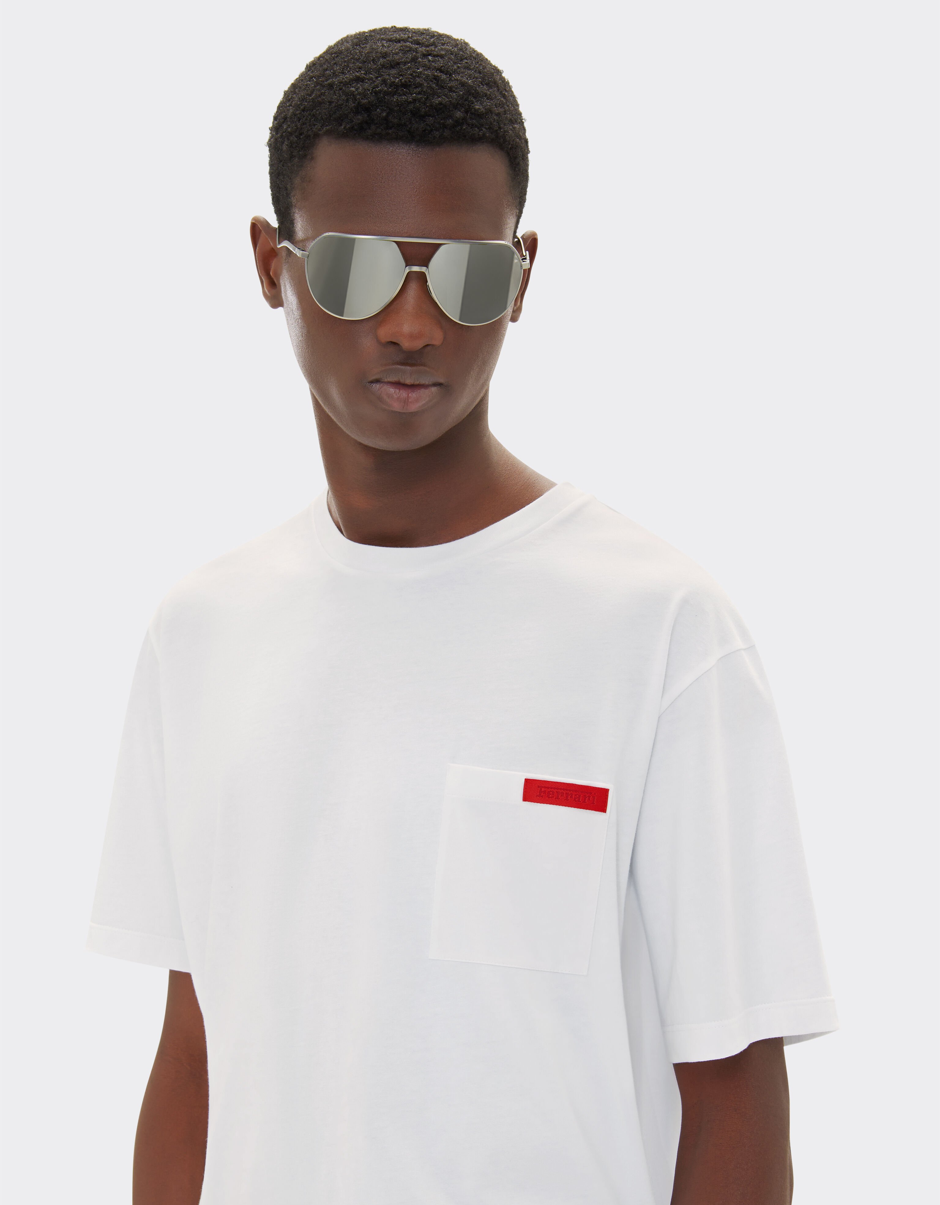 Ferrari Camiseta de algodón con bolsillo Blanco óptico 22045f