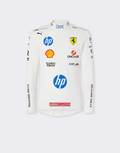 Ferrari Puma for Scuderia Ferrari Charles Leclerc racing undersuit Optical White LA08Yf