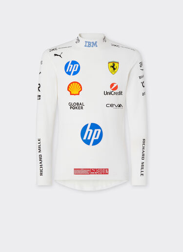 Ferrari Puma for Scuderia Ferrari Charles Leclerc racing undersuit Optical White LA08Yf
