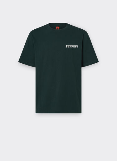 Ferrari Cotton T-shirt with Ferrari logo Army 21163f