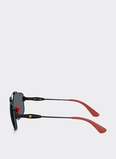 Ferrari Ray-Ban pour Scuderia Ferrari RB3789M en métal noir avec verres bleus Nero LA0JNf