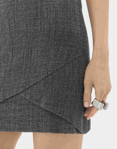 Linen-blend mini skirt Ferrari Linen-blend mini skirt Grey CKWSK0007KLI0005f