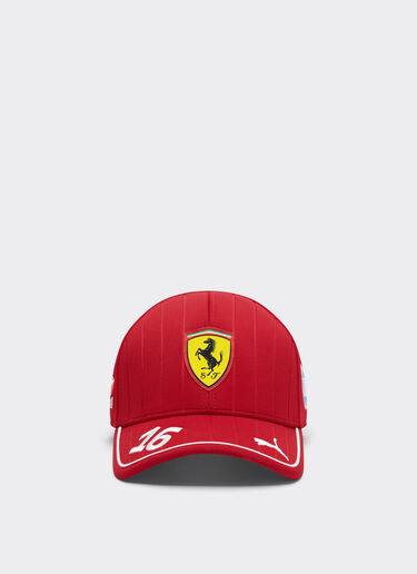 Ferrari Puma for Scuderia Ferrari HP 2025 Leclerc junior baseball cap Cherry LA00XfK