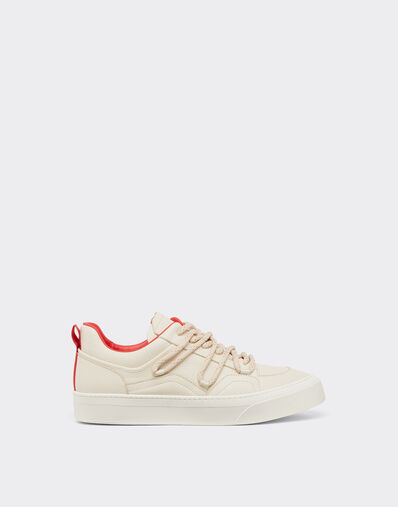 Ferrari Trainers in tumbled leather Ecru 22036f