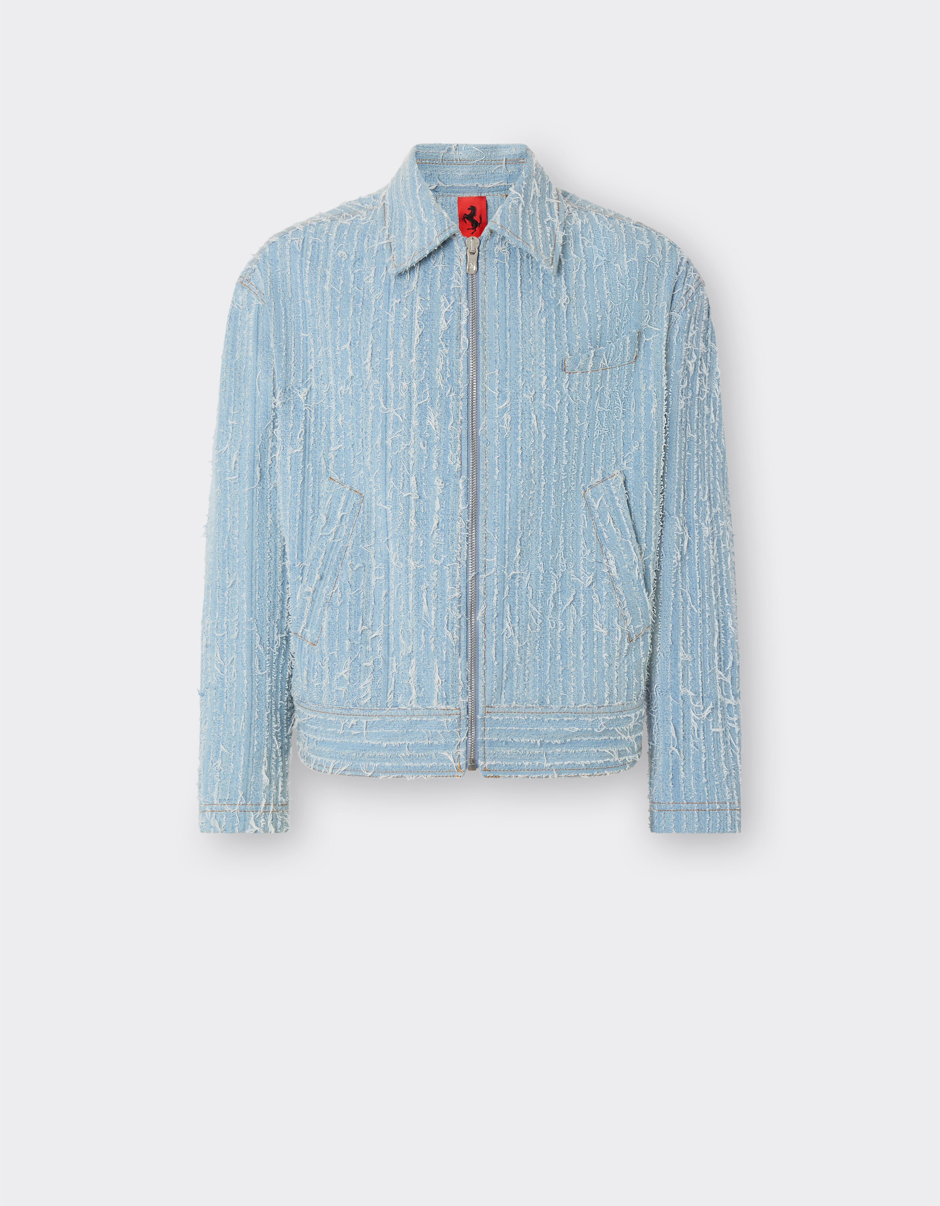 Ferrari Veste en jean effiloché et décoloré Denim clair 22417f