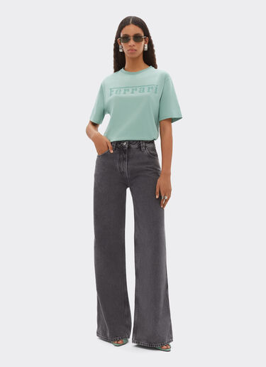 Ferrari Camiseta de algodón con logotipo Ferrari Mahogany 51037f