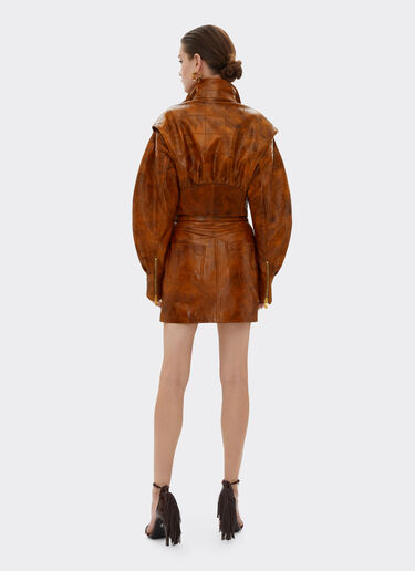 Ferrari Blouson bombardier en cuir de ronce Cuir 22358f