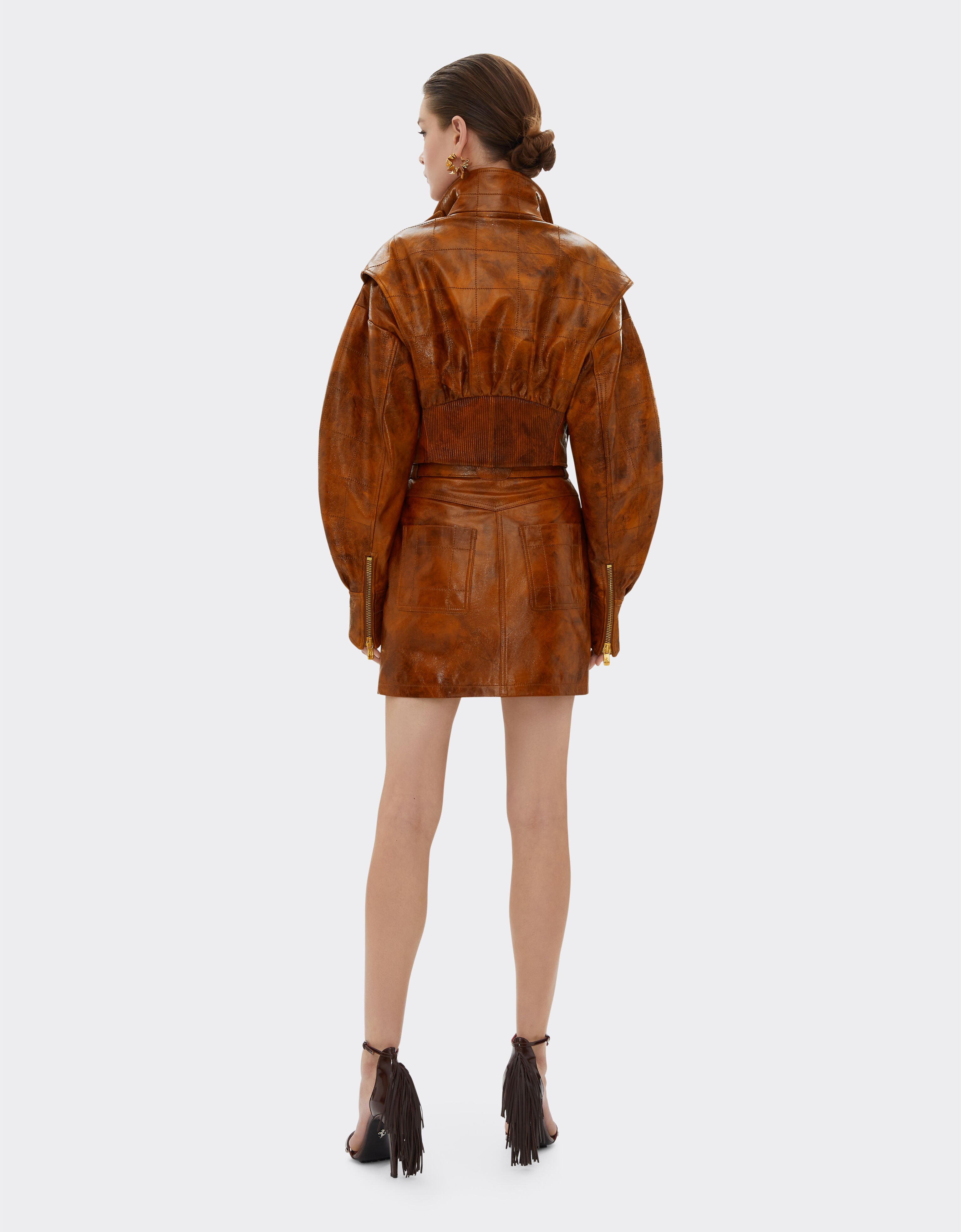 Ferrari Blouson bombardier en cuir de ronce Cuir 22358f