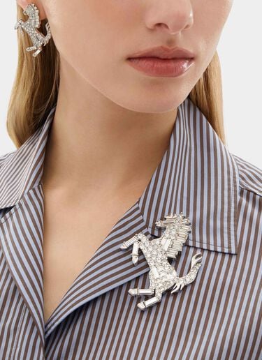 Broche Cavallino Rampante con pedrería Ferrari Broche Cavallino Rampante con pedrería Silver CGWSP0001JU00005f