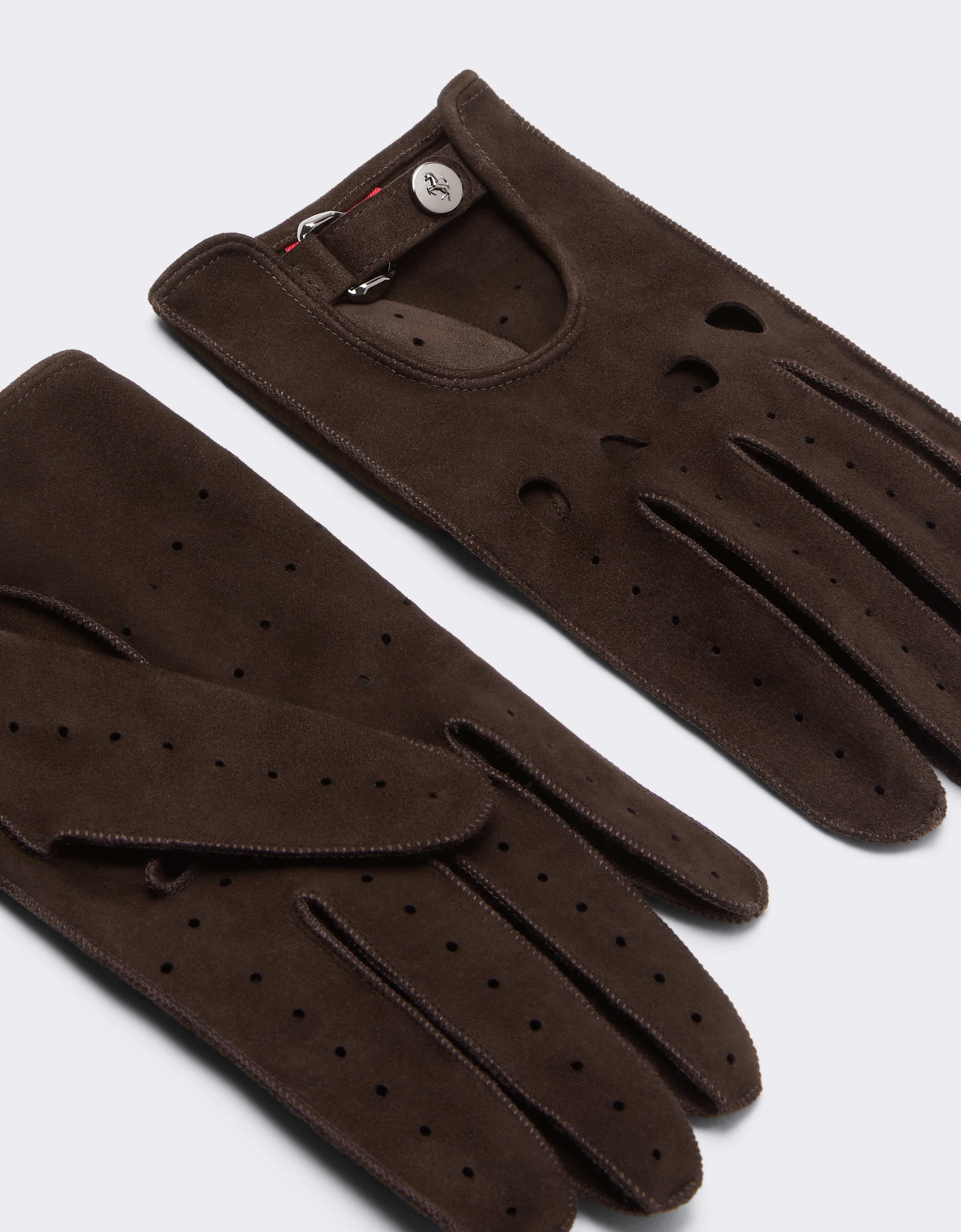 Ferrari Gants de conduite en daim Espresso 22709f