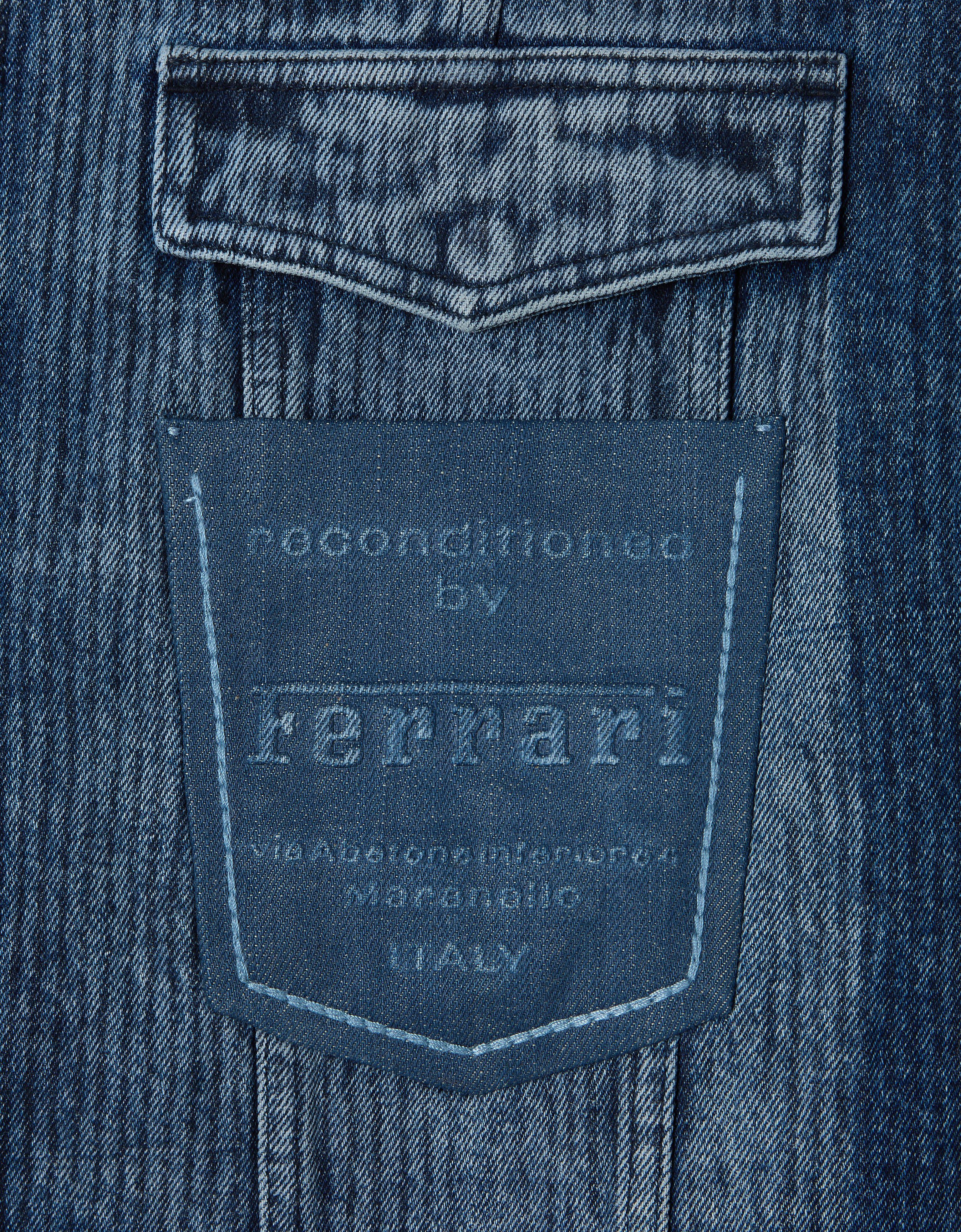 Ferrari Reconditioned by Ferrari leather overshirt jacket Light Denim 50000f