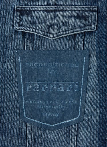 Reconditioned by Ferrari leather overshirt jacket Ferrari Reconditioned by Ferrari leather overshirt jacket Light Denim 50000f
