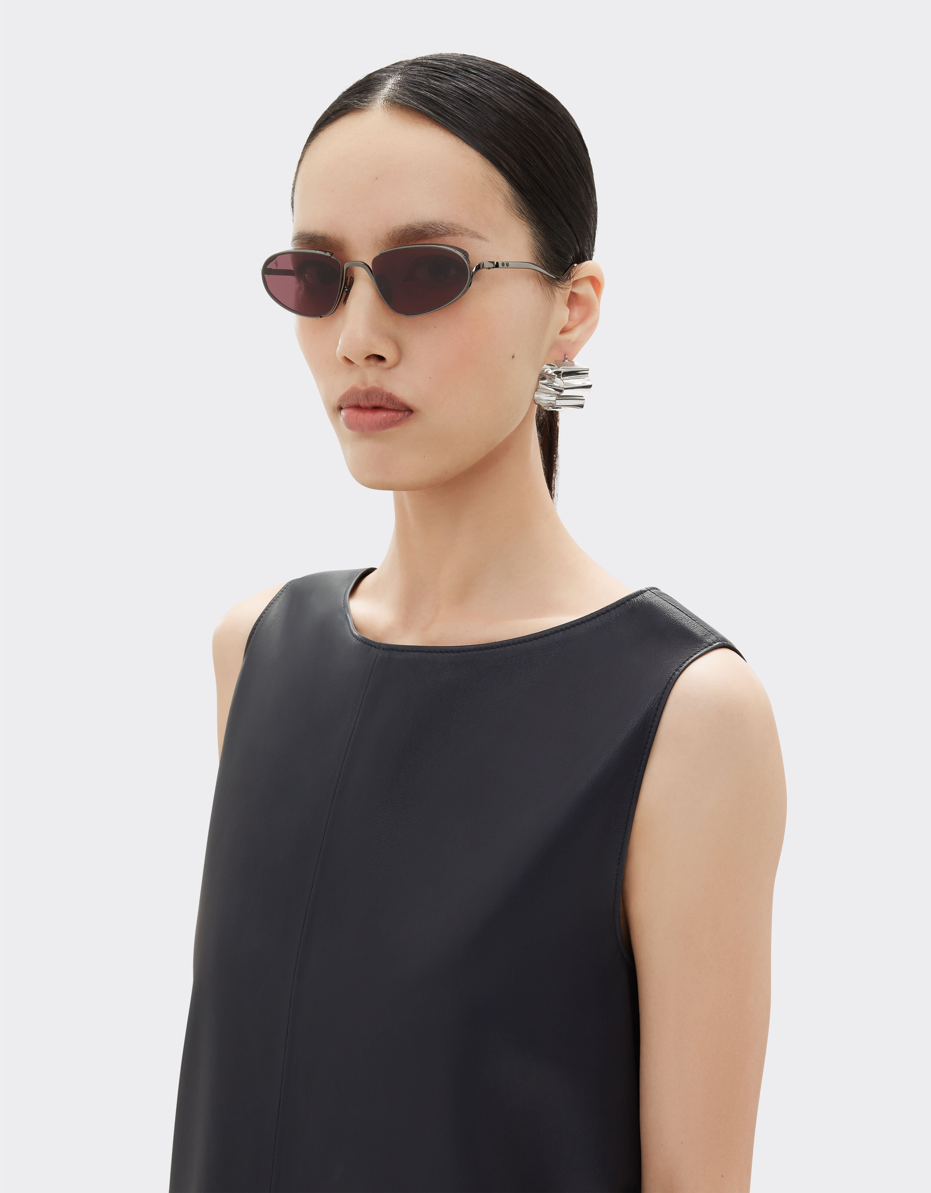 Ferrari Ferrari sunglasses in gunmetal grey titanium with exclusive Contrast Pro™ lenses Ingrid LA02Pf