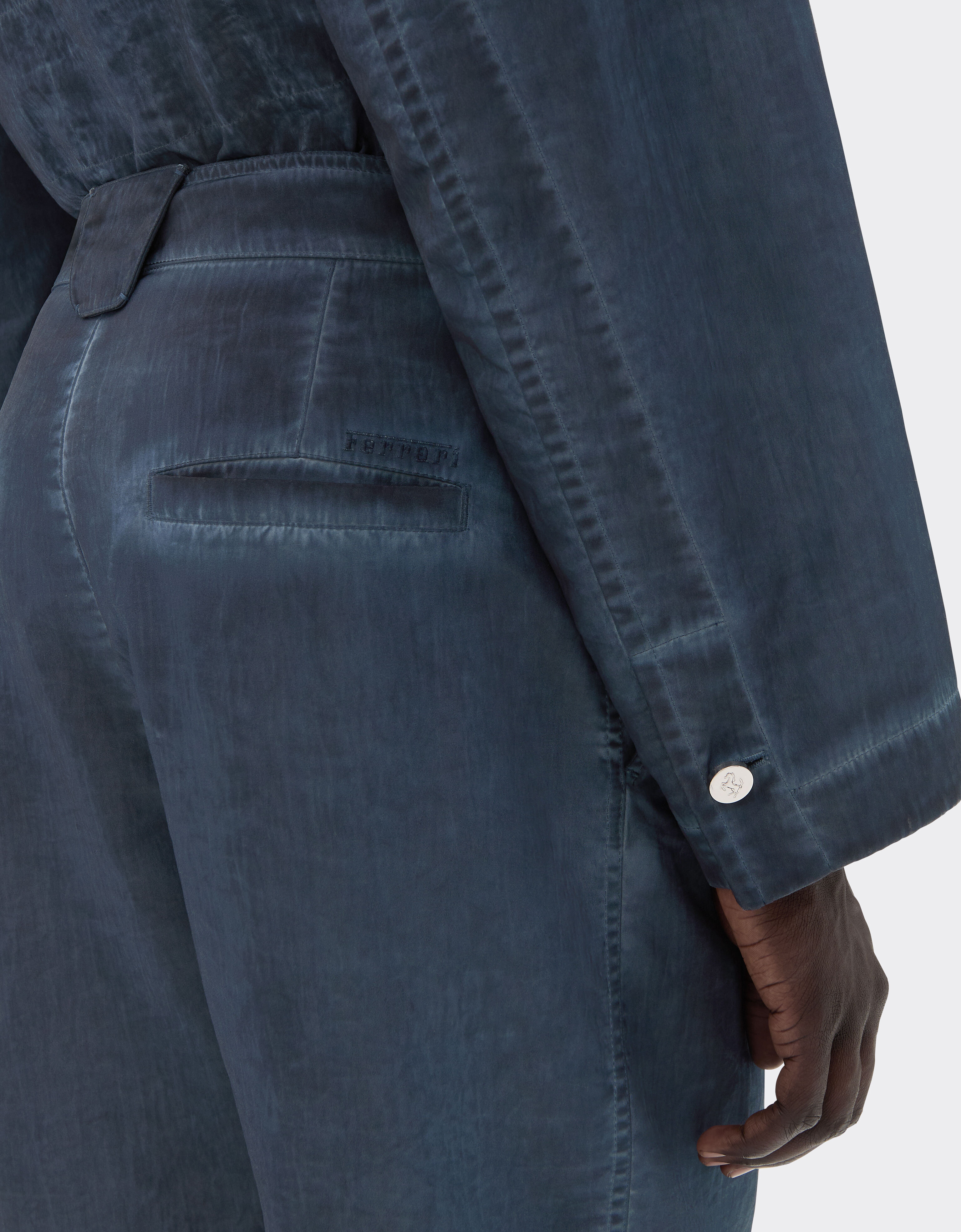 Ferrari Nylon gabardine chino pants Ultramarine 50062f