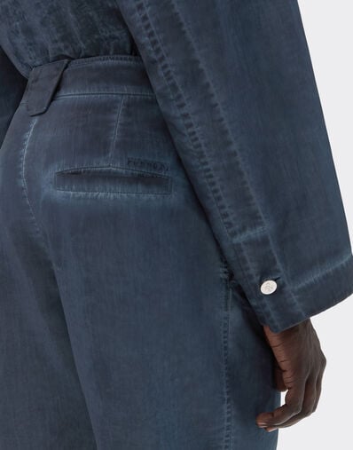 Ferrari Pantalon chino en gabardine de nylon Ultramarine 50062f