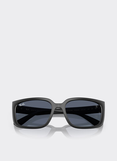 Ferrari Ray-Ban für Scuderia Ferrari RB4443M in schwarzem PEEK mit dunkelgrauen Gläsern Mattschwarz F1519f
