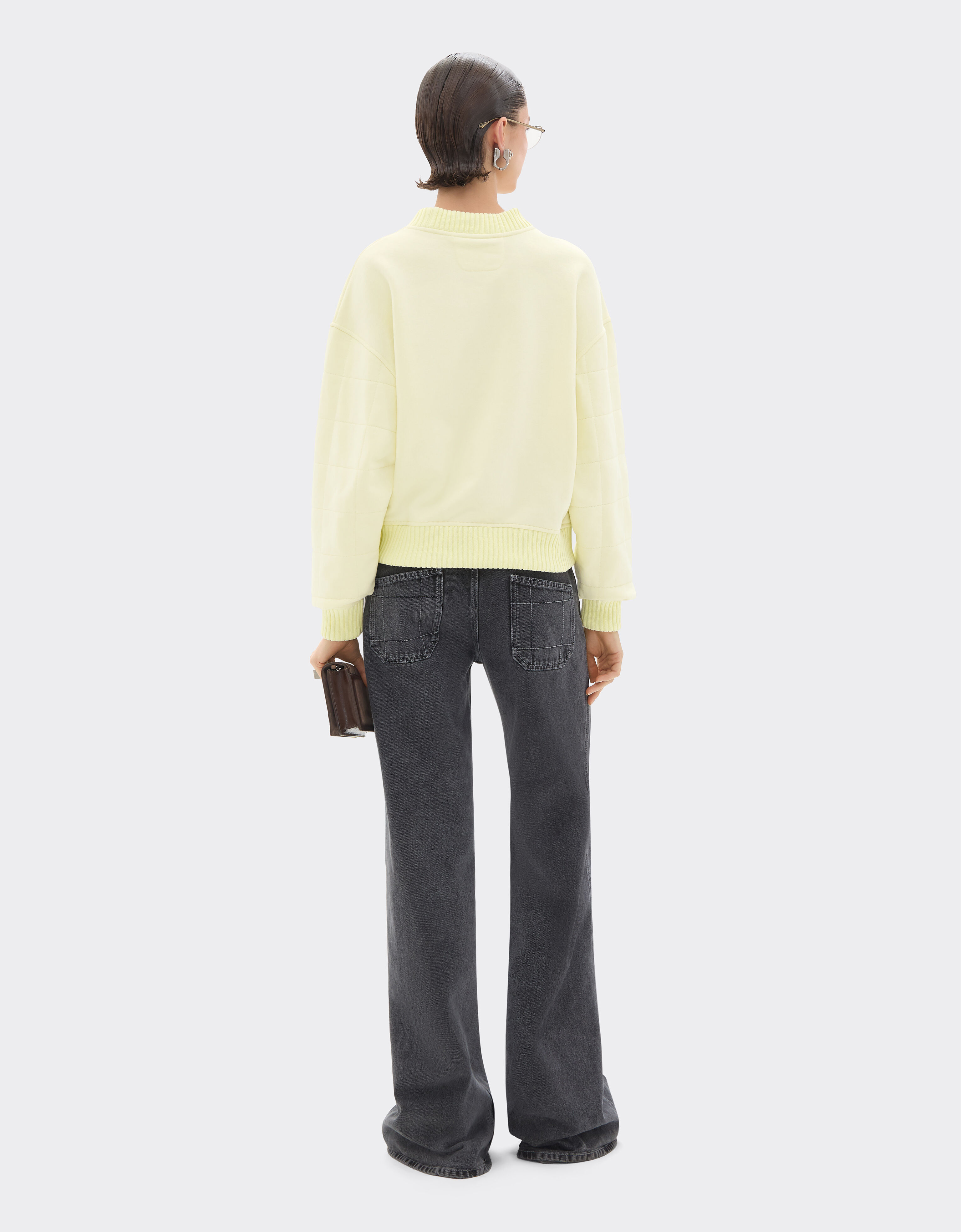 Ferrari Cotton and cashmere sweatshirt Iris Yellow 49941f