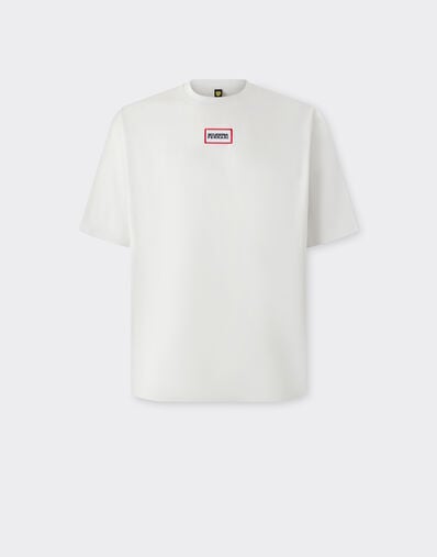  T-Shirt mit Scuderia-Ferrari-Grafik Avorio SJMTH0003JCO0016f